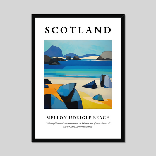 Poster of Mellon Udrigle Beach, Scotland.