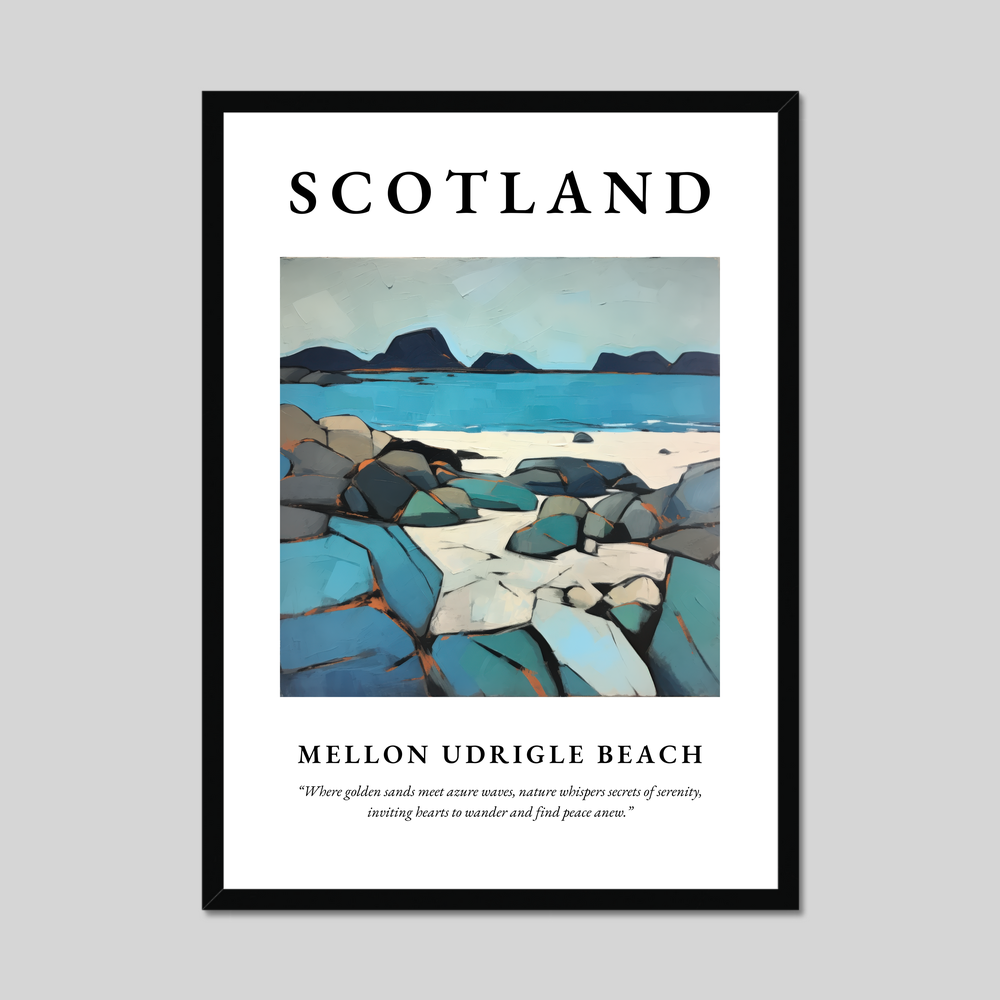 Poster of Mellon Udrigle Beach, Scotland.