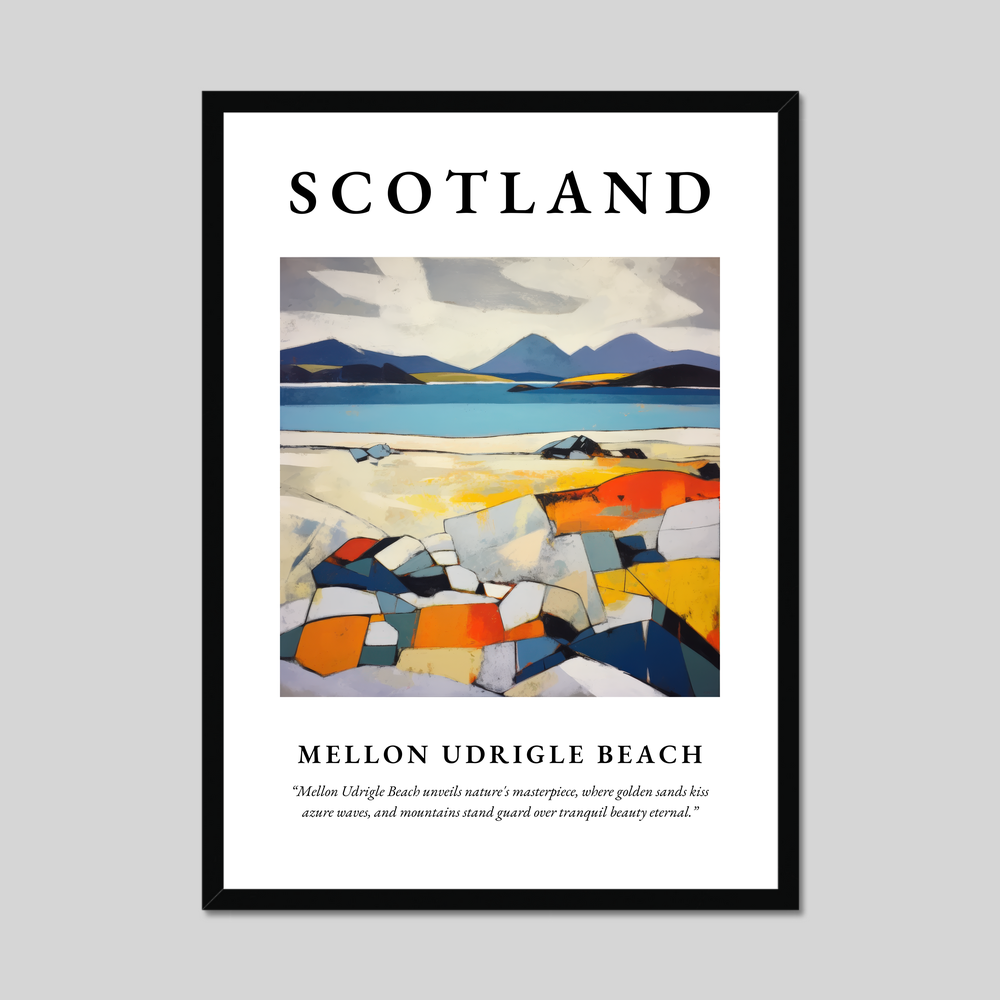 Poster of Mellon Udrigle Beach, Scotland.