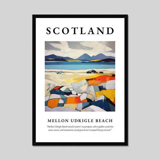 Poster of Mellon Udrigle Beach, Scotland.