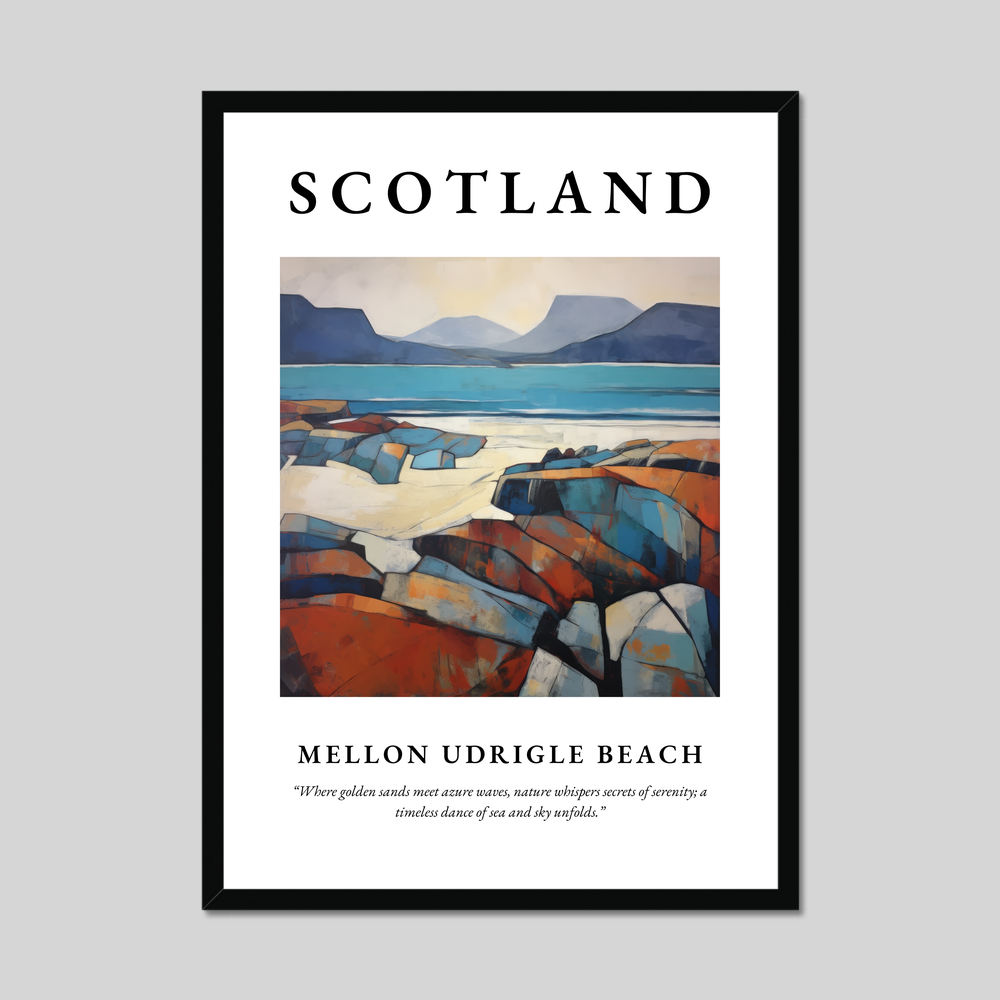 Poster of Mellon Udrigle Beach, Scotland.