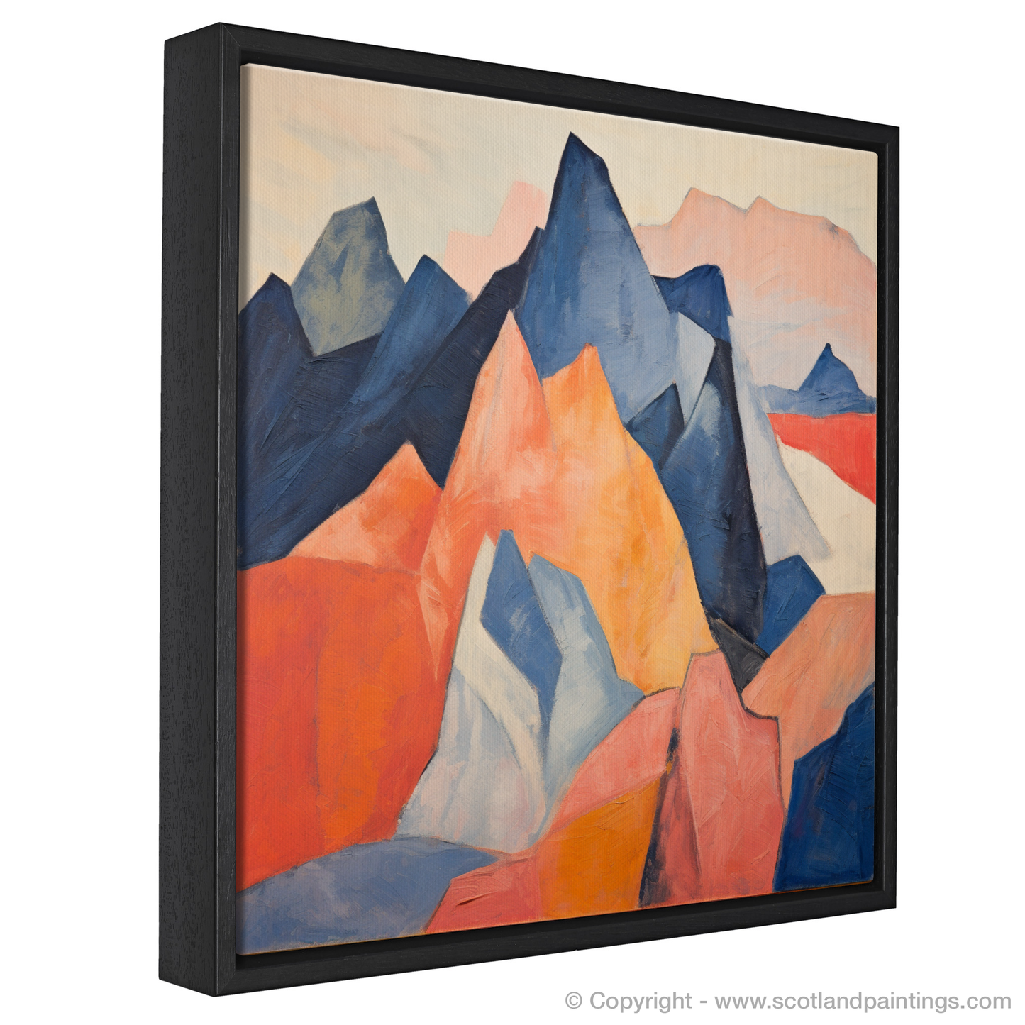 Painting and Art Print of Stob Binnein entitled "Abstract Essence of Stob Binnein".