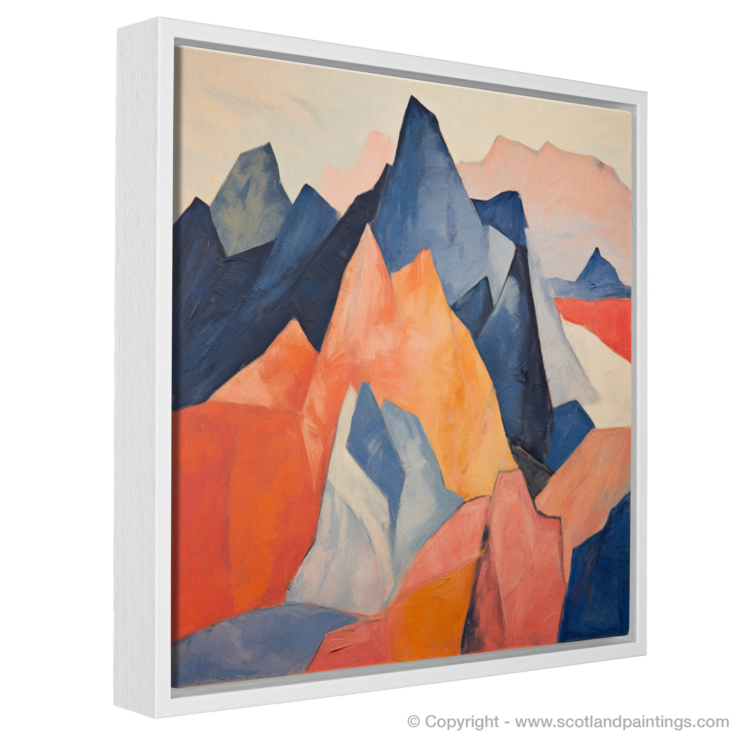 Painting and Art Print of Stob Binnein entitled "Abstract Essence of Stob Binnein".