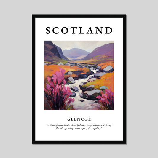 Poster of Glencoe, Scotland.