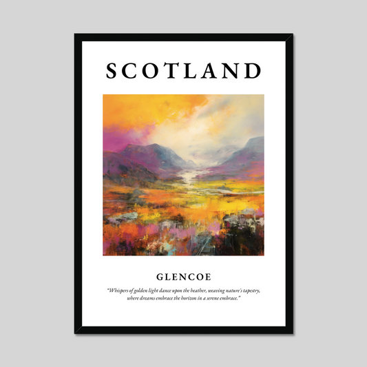 Poster of Glencoe, Scotland.