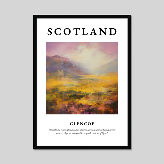 Poster of Glencoe, Scotland.