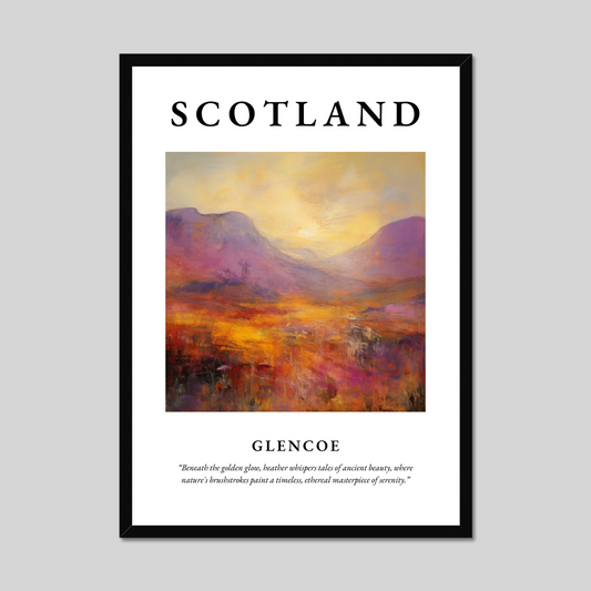 Poster of Glencoe, Scotland.