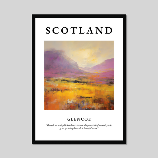 Poster of Glencoe, Scotland.