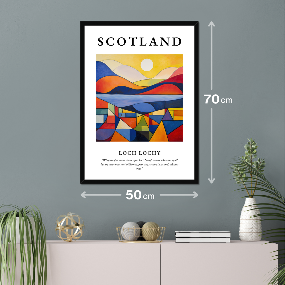 Poster of Loch Lochy hanging on a wall