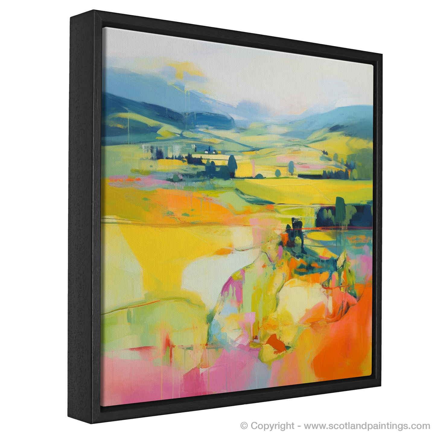 Painting and Art Print of Glendevon, Perth and Kinross in summer. Summer Serenade in Glendevon.