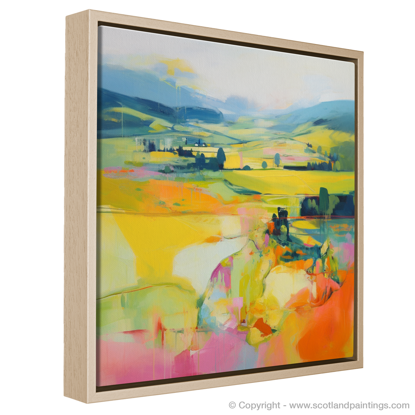 Painting and Art Print of Glendevon, Perth and Kinross in summer. Summer Serenade in Glendevon.