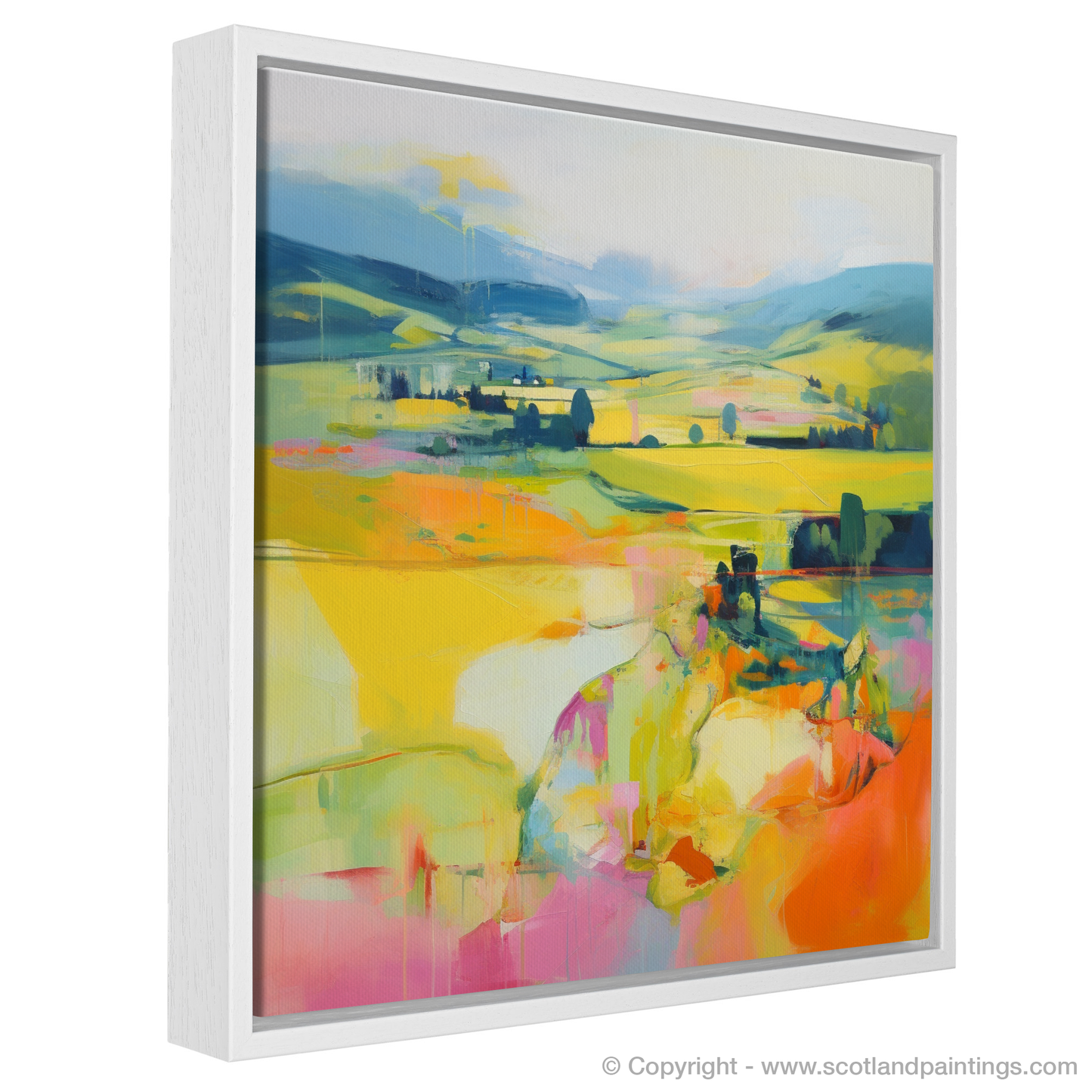 Painting and Art Print of Glendevon, Perth and Kinross in summer. Summer Serenade in Glendevon.