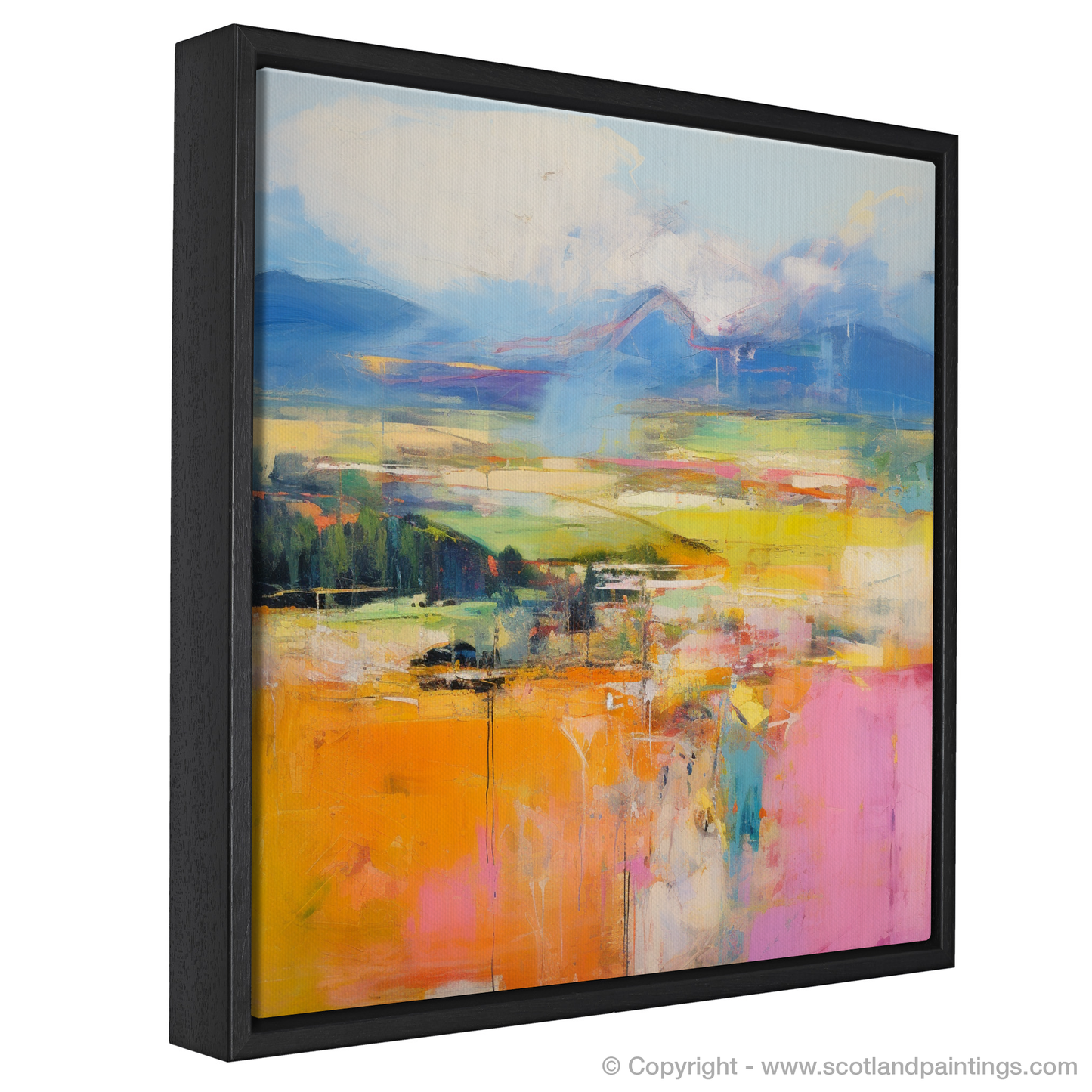 Painting and Art Print of Glendevon, Perth and Kinross in summer. Summer Symphony in Glendevon.