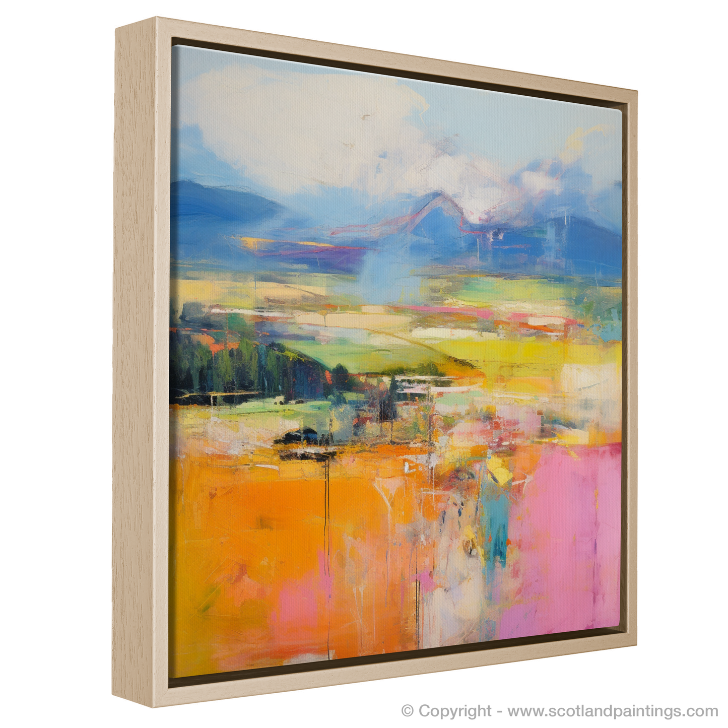 Painting and Art Print of Glendevon, Perth and Kinross in summer. Summer Symphony in Glendevon.