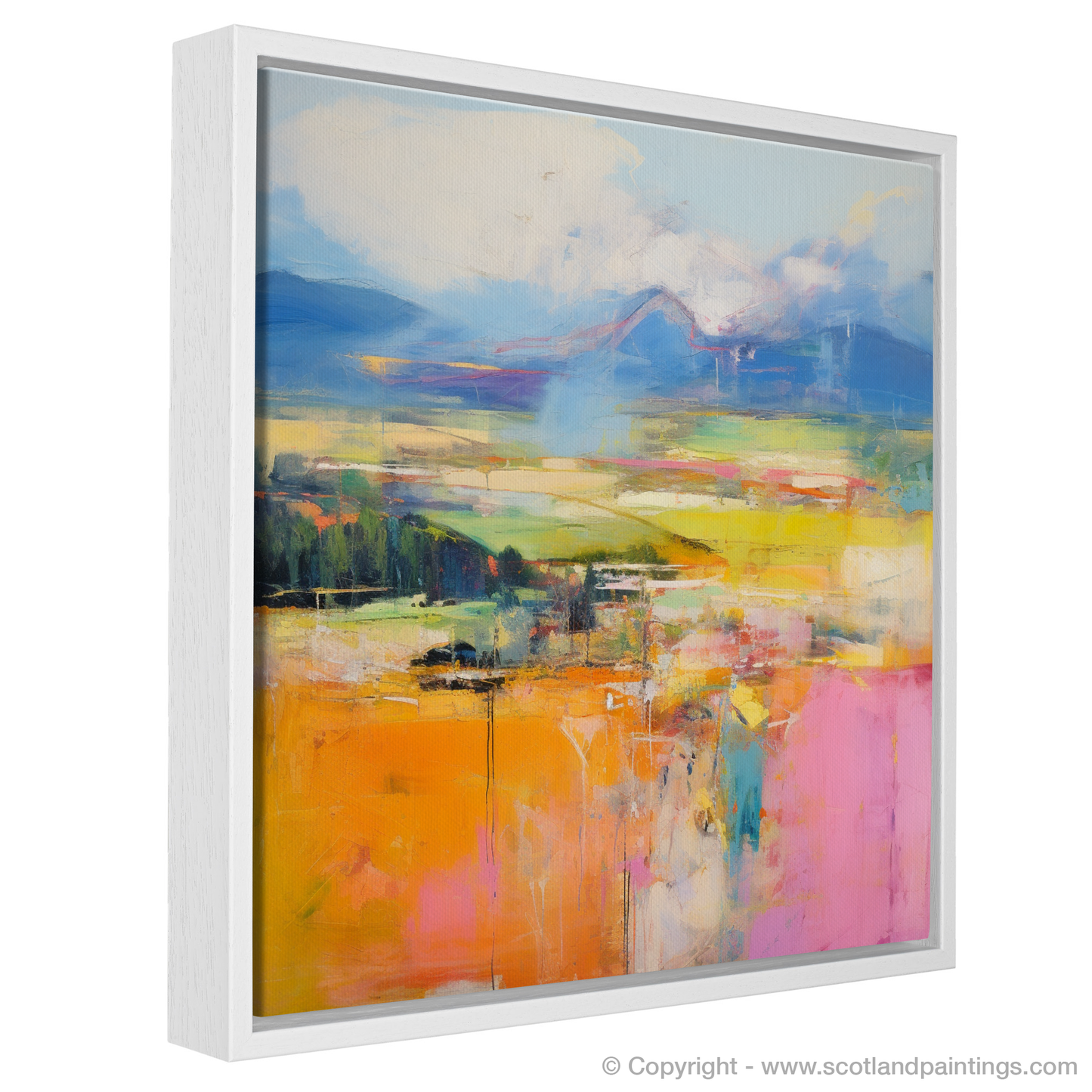 Painting and Art Print of Glendevon, Perth and Kinross in summer. Summer Symphony in Glendevon.