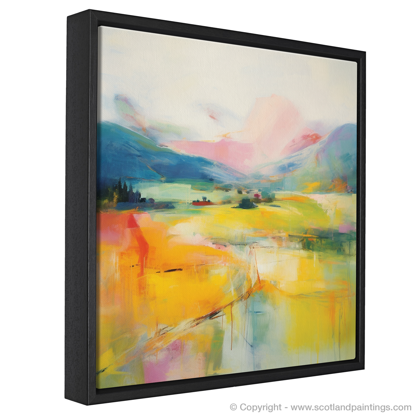 Painting and Art Print of Glendevon, Perth and Kinross in summer entitled "Summer Radiance of Glendevon".