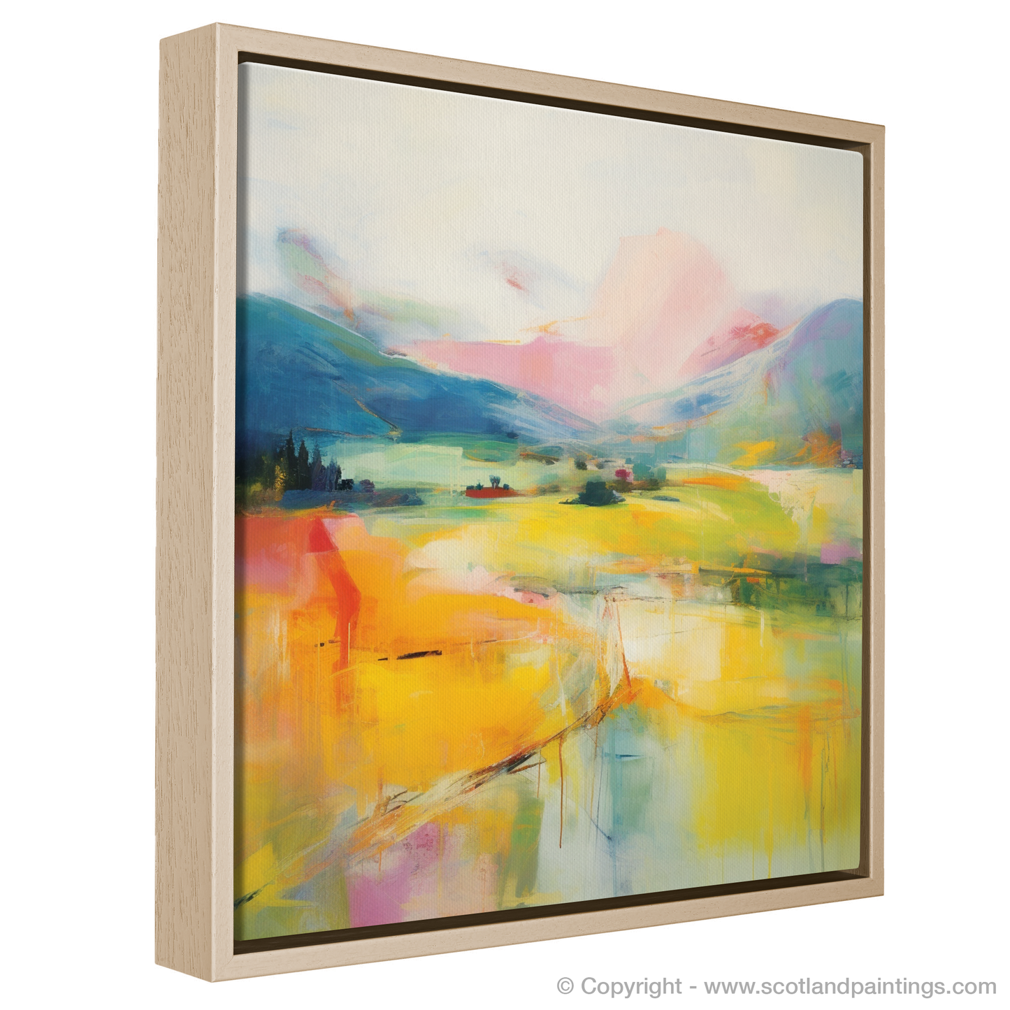 Painting and Art Print of Glendevon, Perth and Kinross in summer entitled "Summer Radiance of Glendevon".