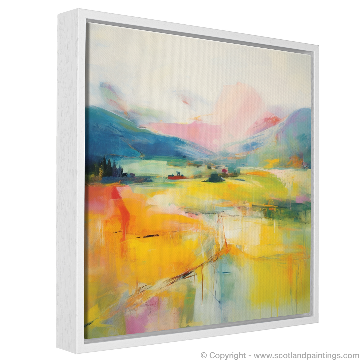 Painting and Art Print of Glendevon, Perth and Kinross in summer entitled "Summer Radiance of Glendevon".