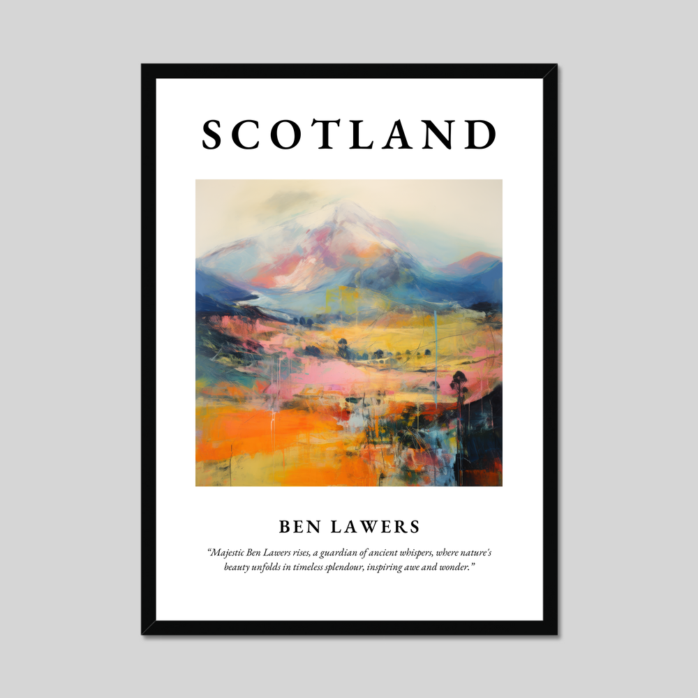 Poster of Ben Lawers, Scotland.