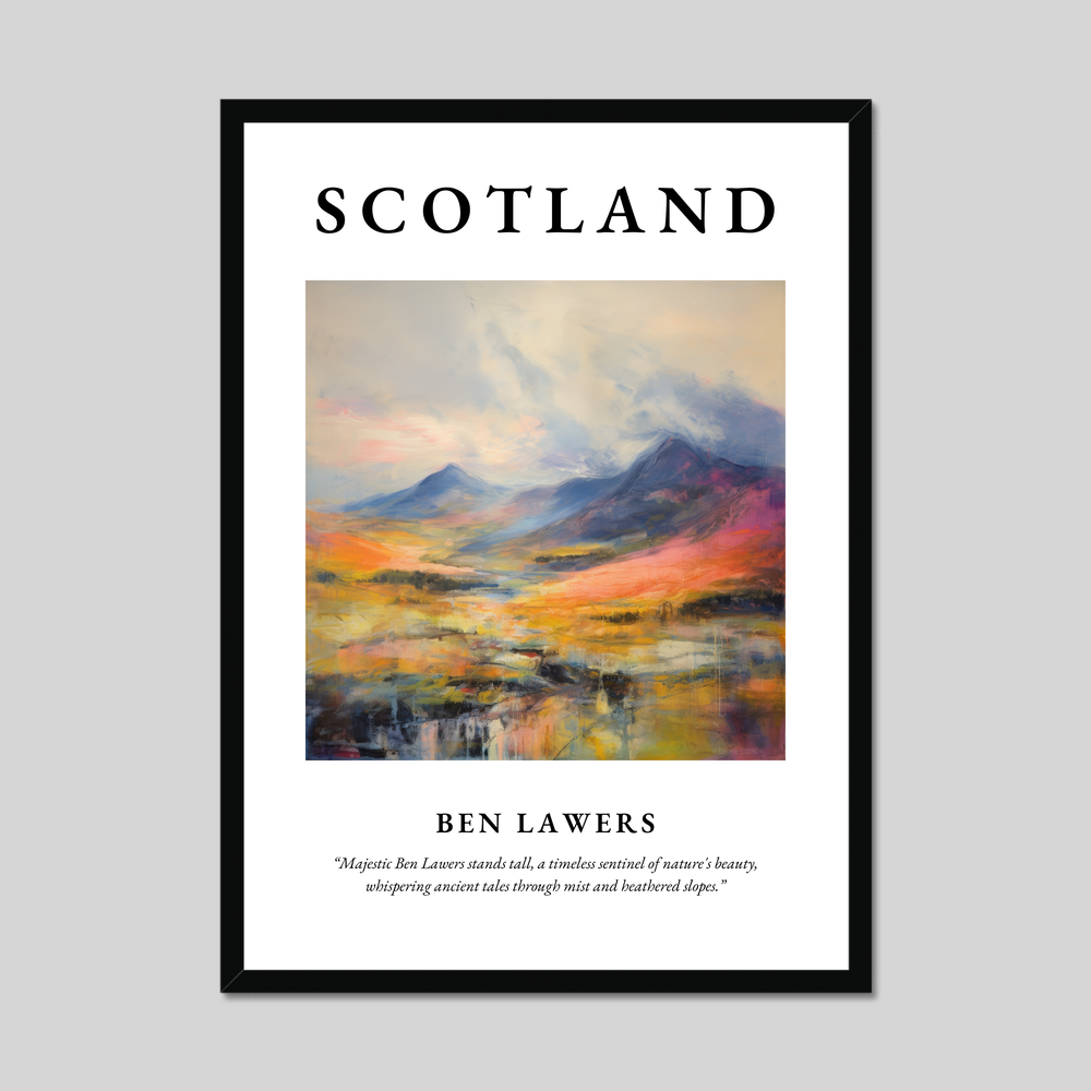 Poster of Ben Lawers, Scotland.