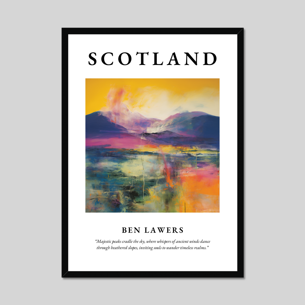 Poster of Ben Lawers, Scotland.