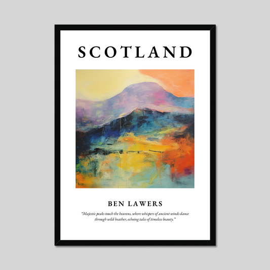 Poster of Ben Lawers, Scotland.