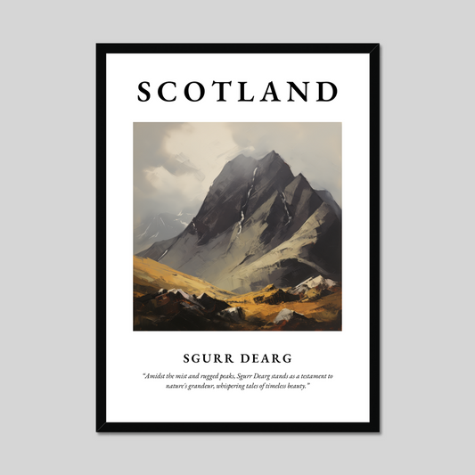 Poster of Sgurr Dearg, Scotland.