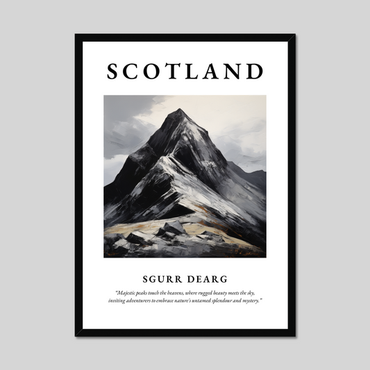 Poster of Sgurr Dearg, Scotland.