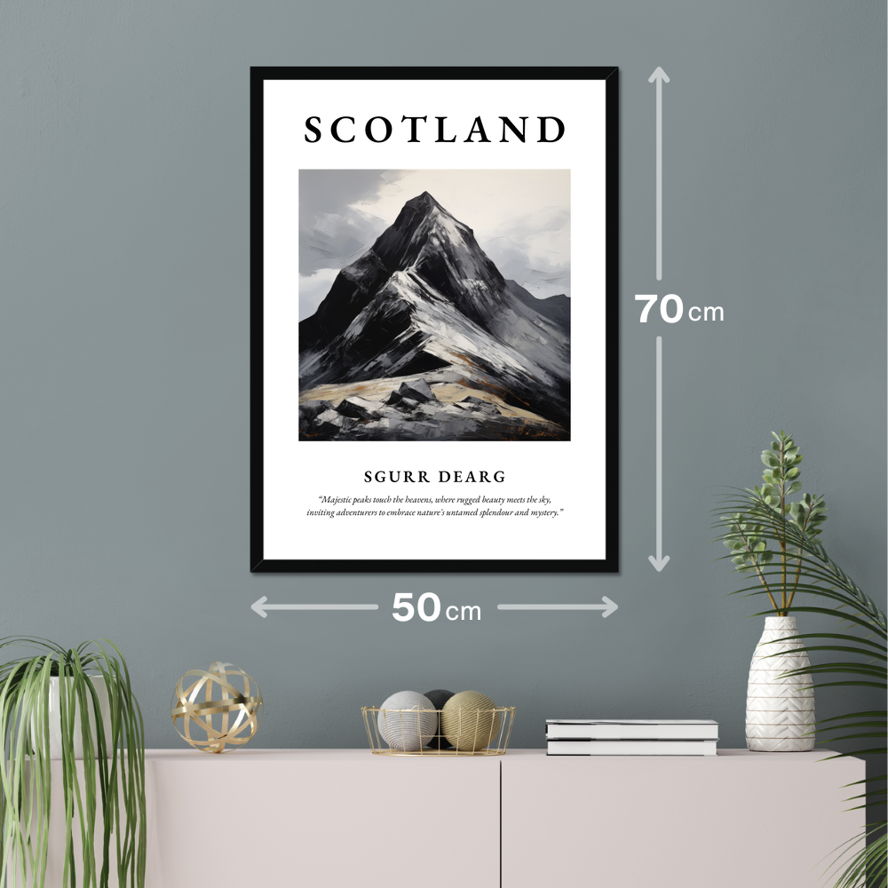 Poster of Sgurr Dearg hanging on a wall