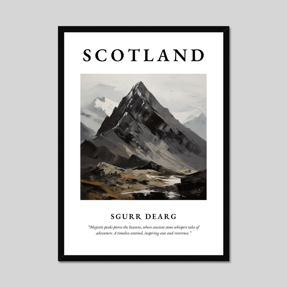 Poster of Sgurr Dearg, Scotland.