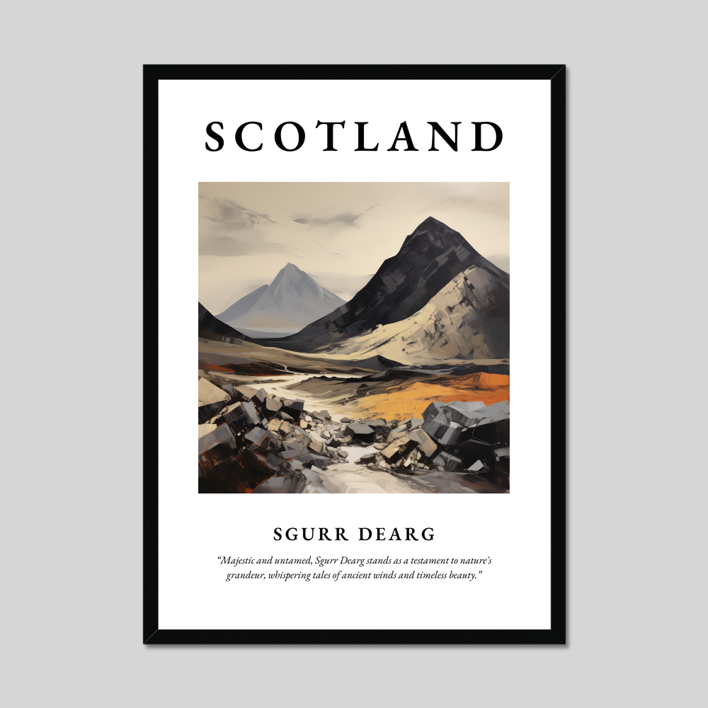 Poster of Sgurr Dearg, Scotland.