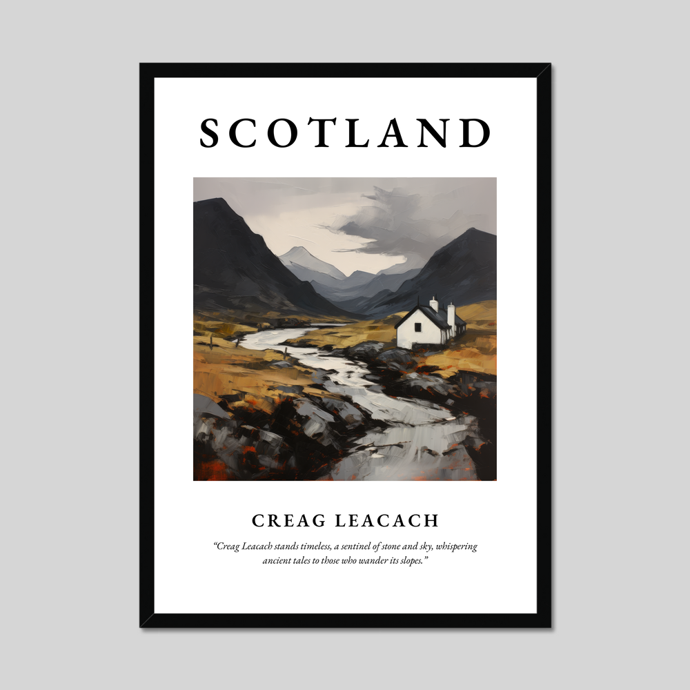 Poster of Creag Leacach, Scotland.