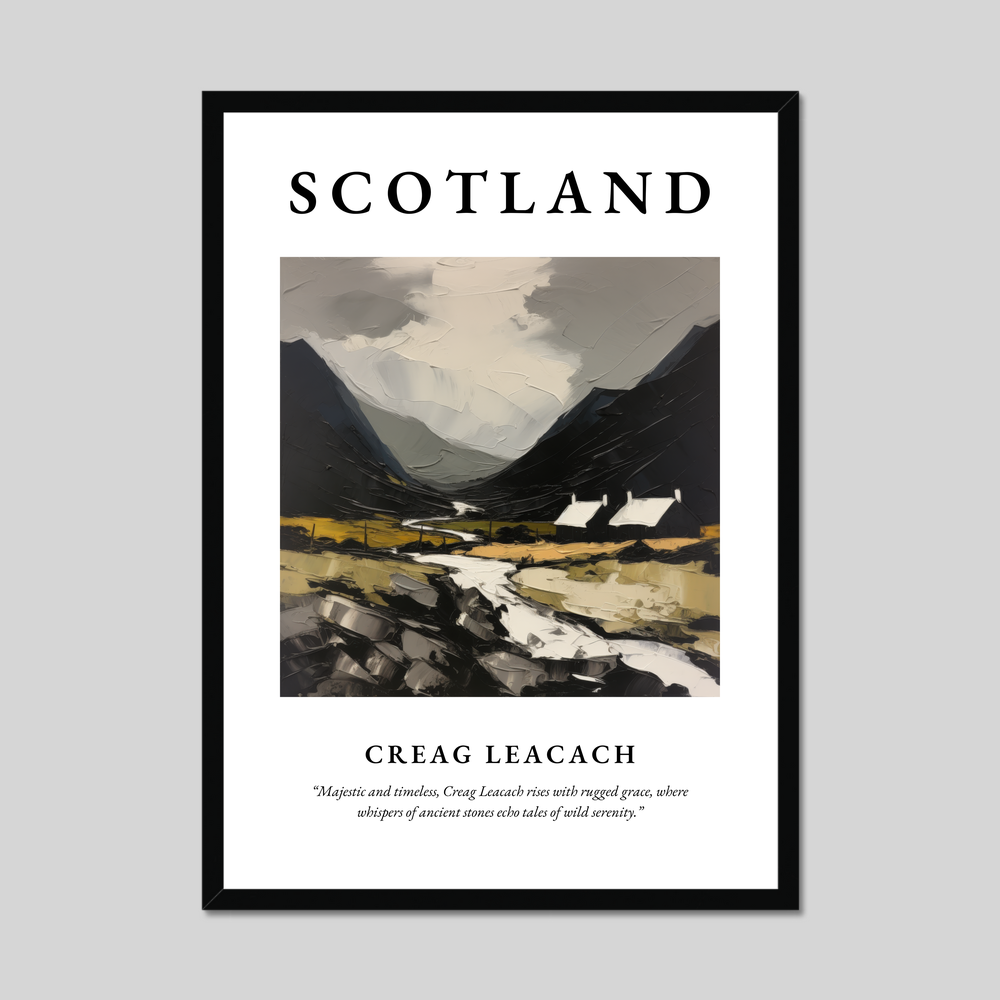 Poster of Creag Leacach, Scotland.