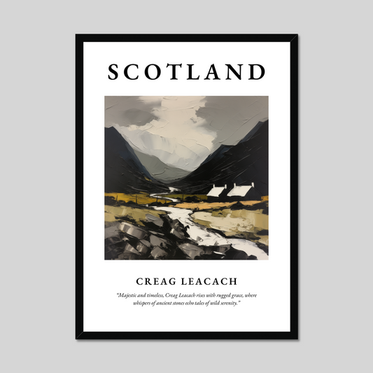 Poster of Creag Leacach, Scotland.