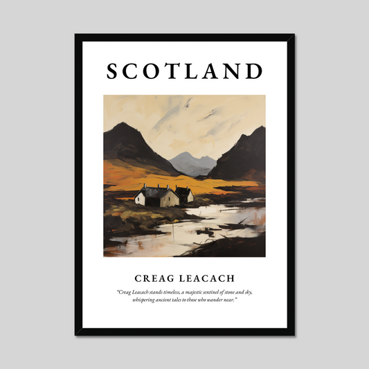 Poster of Creag Leacach, Scotland.