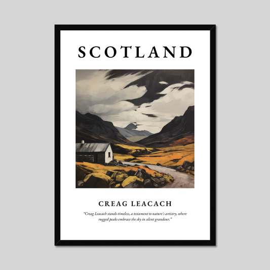 Poster of Creag Leacach, Scotland.