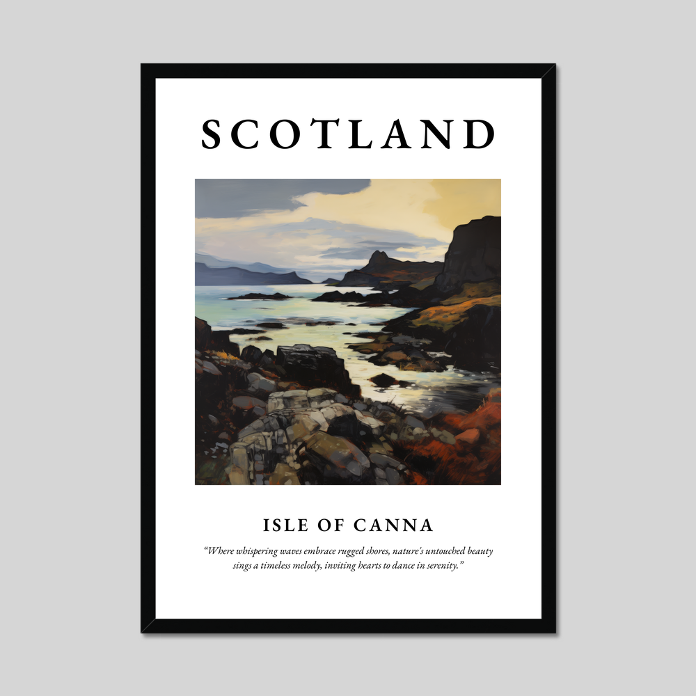 Poster of Isle of Canna, Scotland.