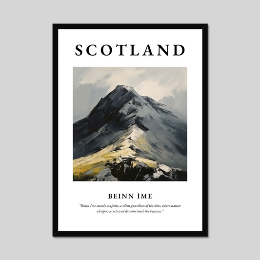 Poster of Beinn Ìme, Scotland.