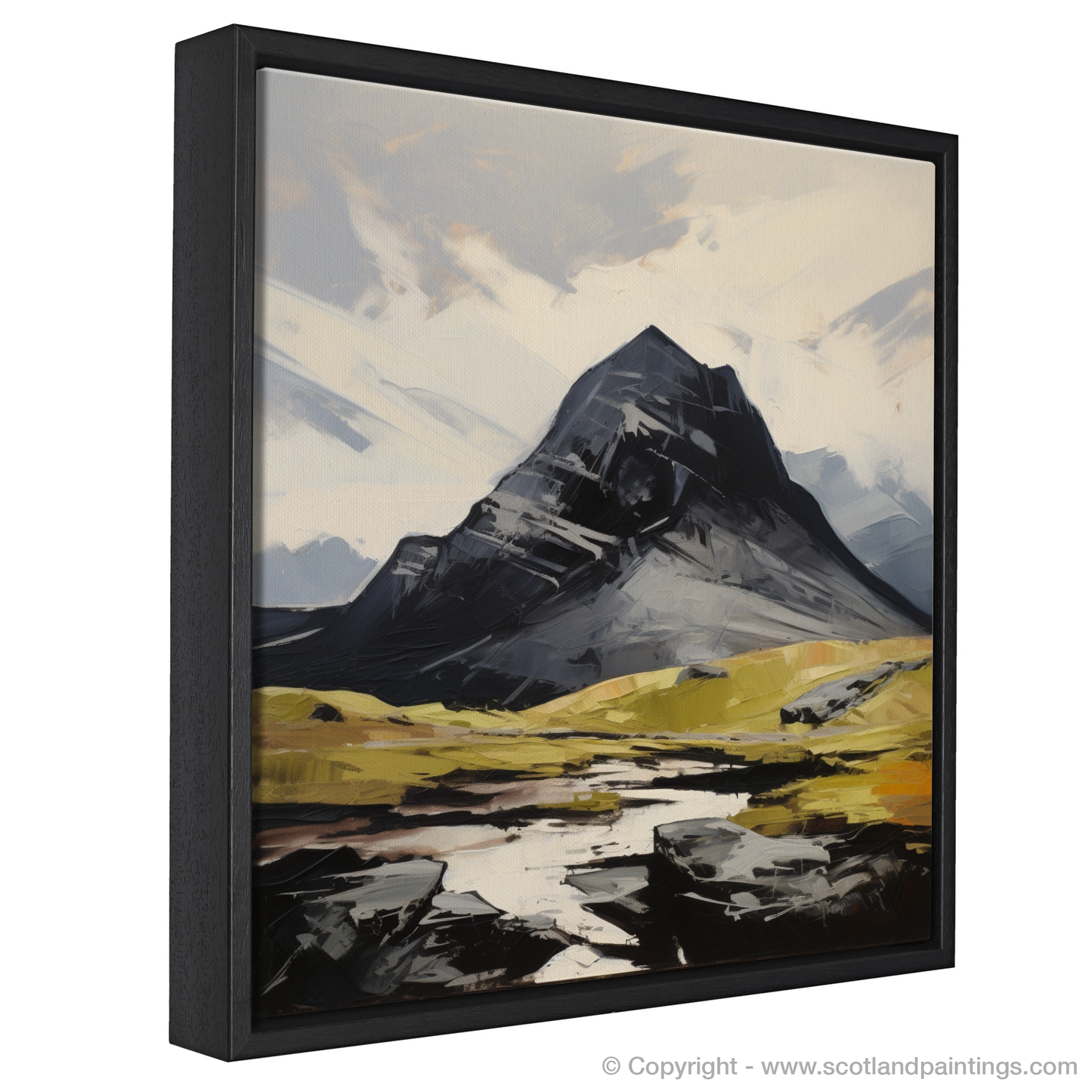 Painting and Art Print of Ben More Assynt, Sutherland entitled "Expressionist Majesty of Ben More Assynt".