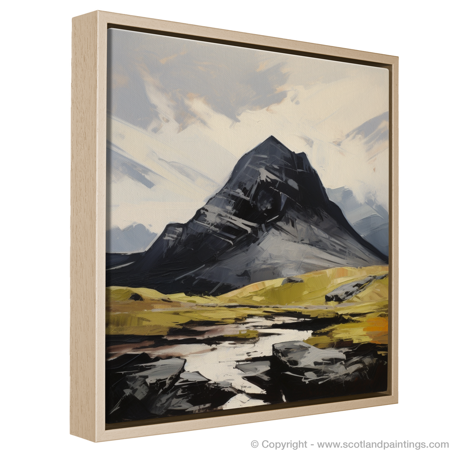 Painting and Art Print of Ben More Assynt, Sutherland entitled "Expressionist Majesty of Ben More Assynt".