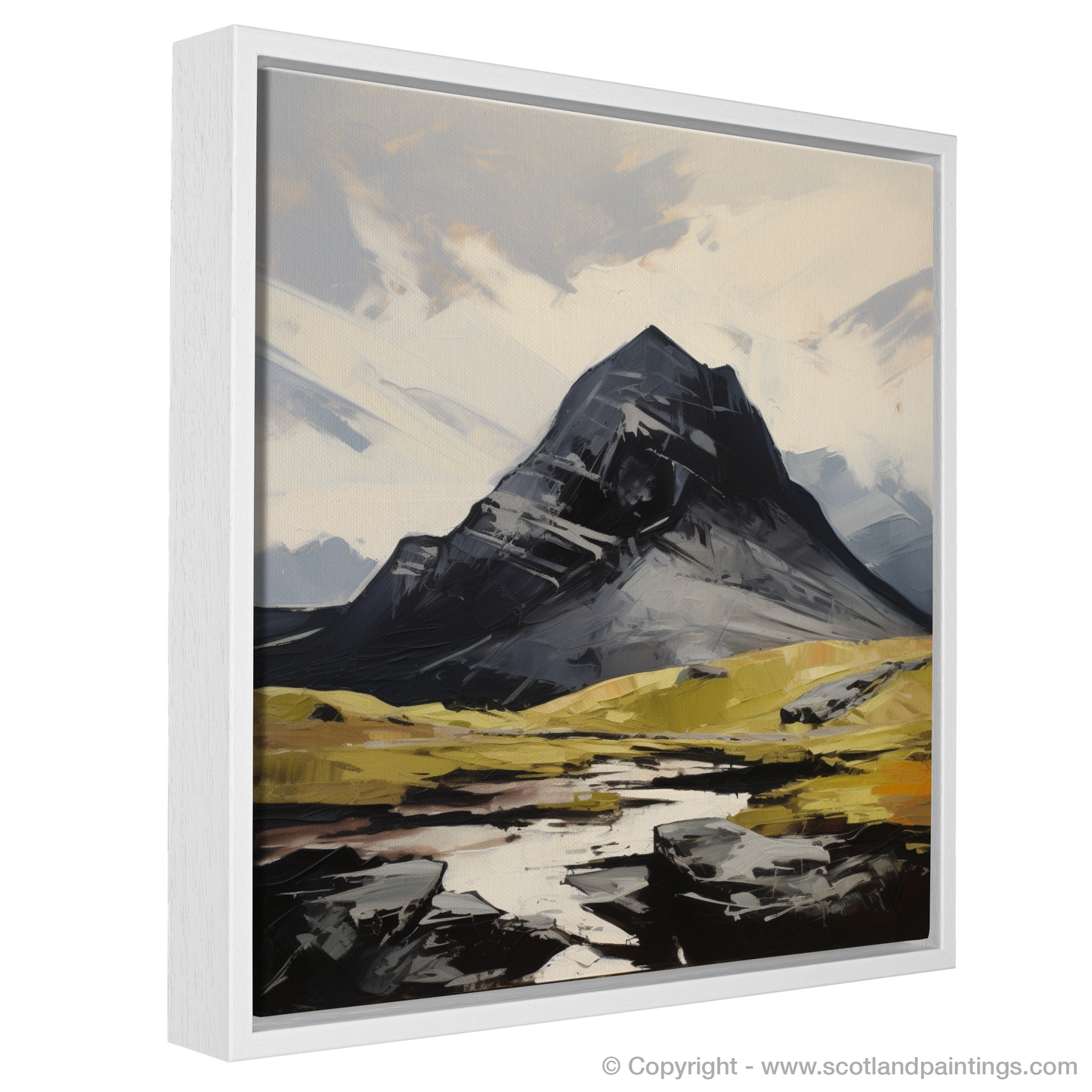 Painting and Art Print of Ben More Assynt, Sutherland entitled "Expressionist Majesty of Ben More Assynt".
