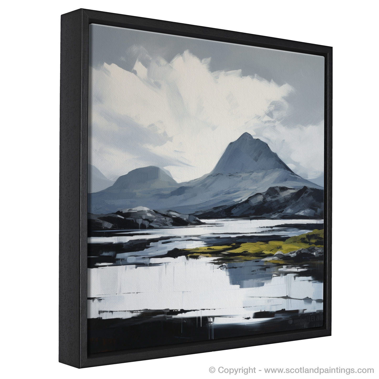 Painting and Art Print of Ben More Assynt, Sutherland. Expressionist Majesty of Ben More Assynt.