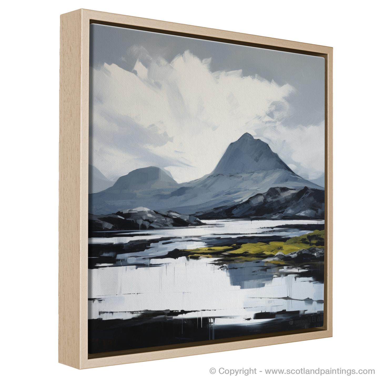 Painting and Art Print of Ben More Assynt, Sutherland. Expressionist Majesty of Ben More Assynt.