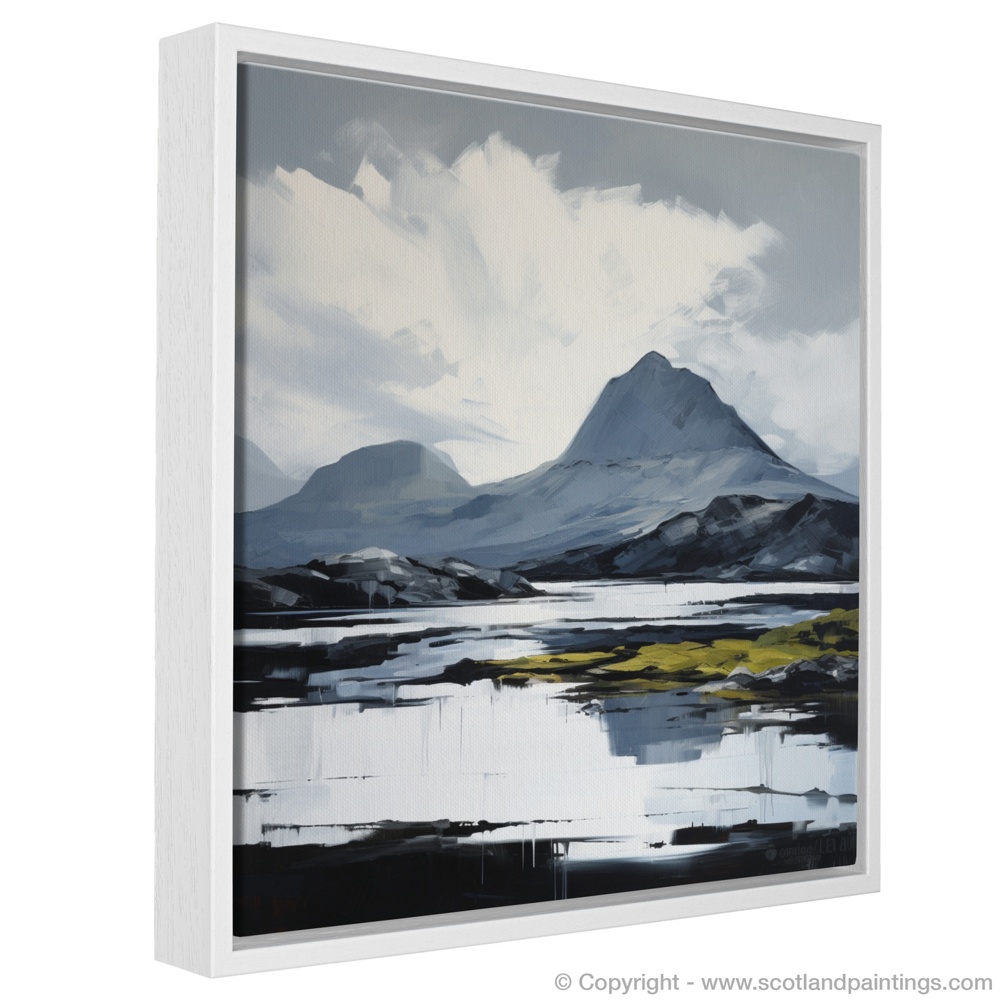 Painting and Art Print of Ben More Assynt, Sutherland. Expressionist Majesty of Ben More Assynt.