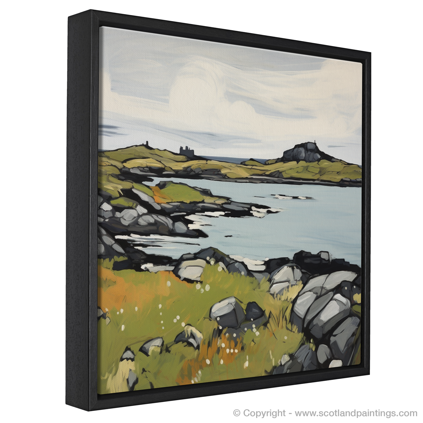 Painting and Art Print of Isle of Iona, Inner Hebrides entitled "Expressionist Enchantment of Isle of Iona".