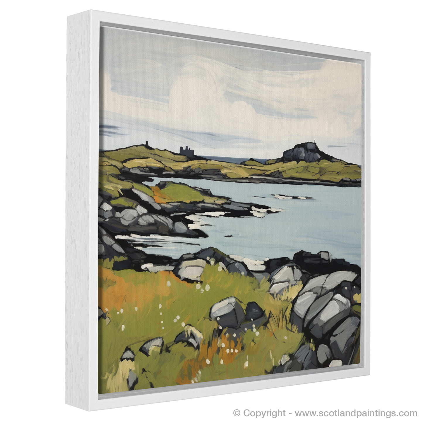 Painting and Art Print of Isle of Iona, Inner Hebrides entitled "Expressionist Enchantment of Isle of Iona".