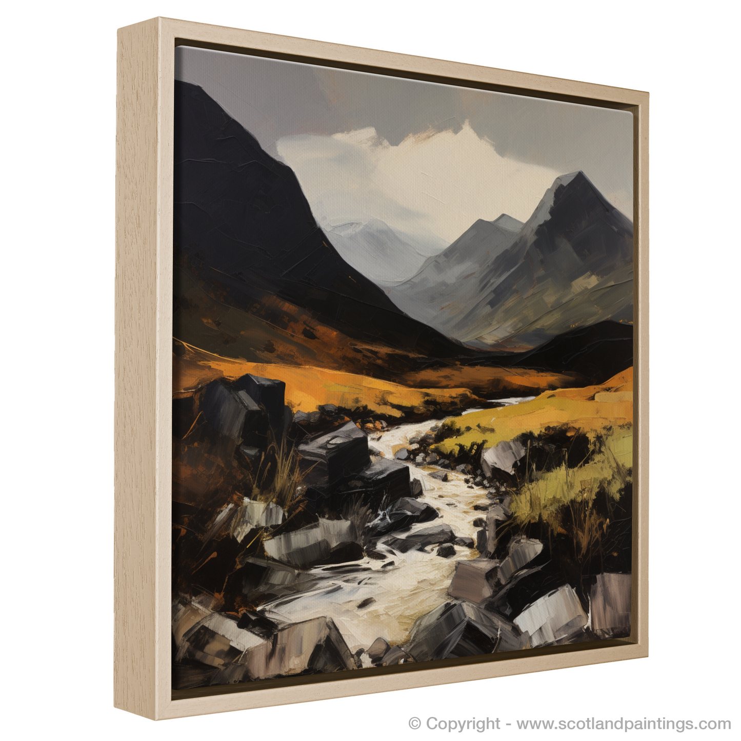 Painting and Art Print of Glen Rosa, Isle of Arran entitled "Expressionist Splendour of Glen Rosa".