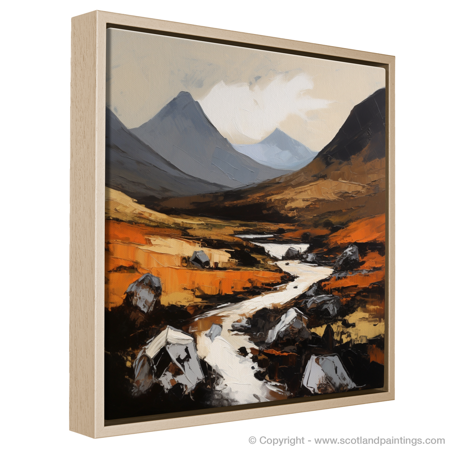 Painting and Art Print of Glen Rosa, Isle of Arran entitled "Expressionist Vista of Glen Rosa, Isle of Arran".