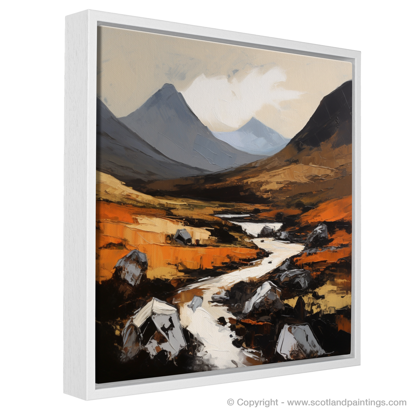 Painting and Art Print of Glen Rosa, Isle of Arran entitled "Expressionist Vista of Glen Rosa, Isle of Arran".