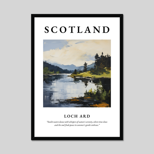 Poster of Loch Ard, Scotland.